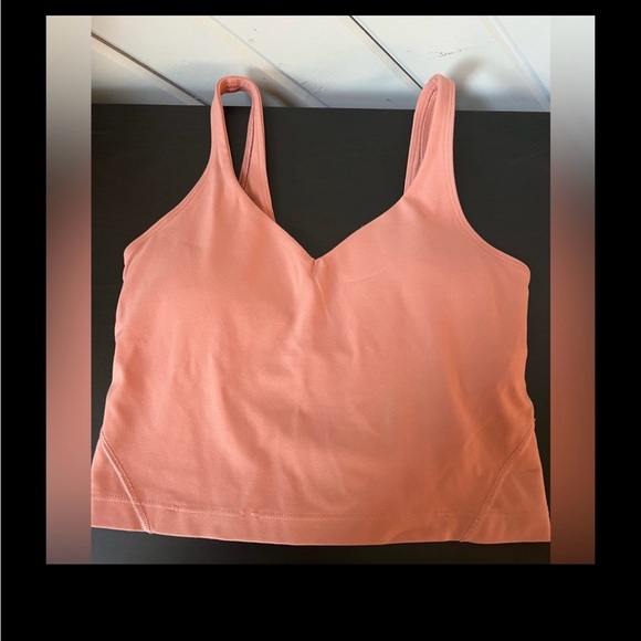 EUC-Lululemon Align Cropped Tank Top Women’s Size 4 Dusty Rose - Picture 1 of 4